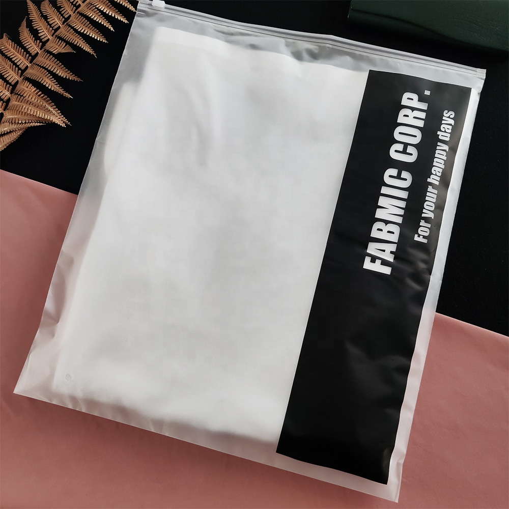 Transparent Printed Plastic Zipper Bag