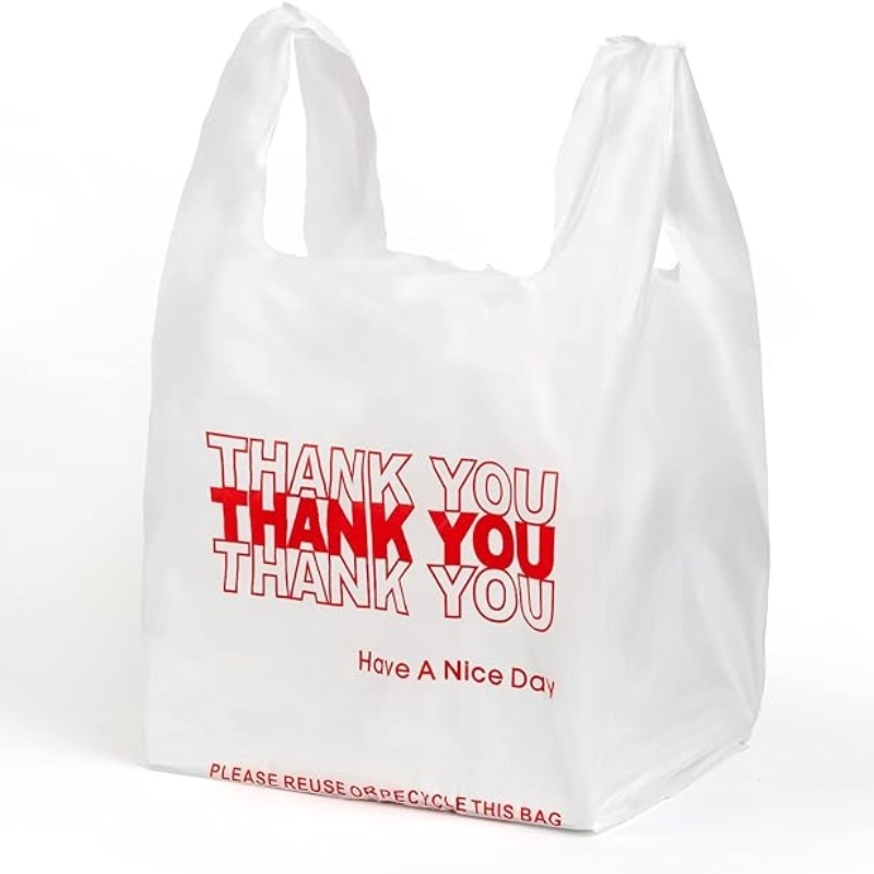 Convenient plastic bags with handles