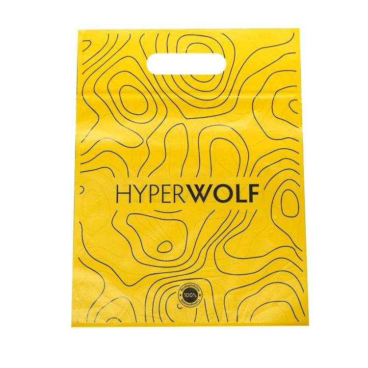 yellow shopping bags