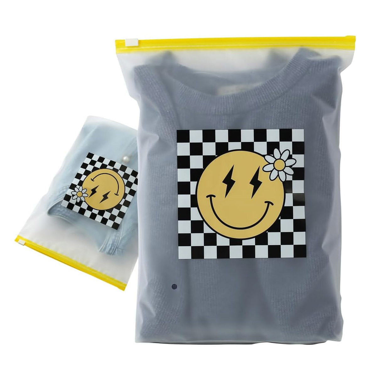 Creative Pattern Printed Plastic Zipper Bag
