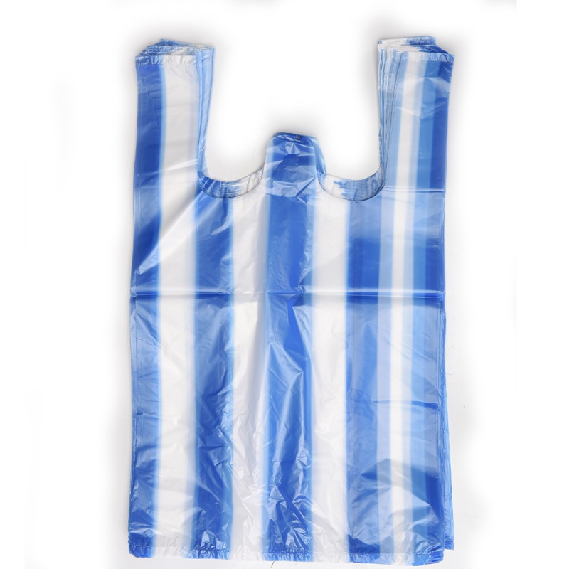 Household  Portable  Double Color Plastic T-shirt Bags